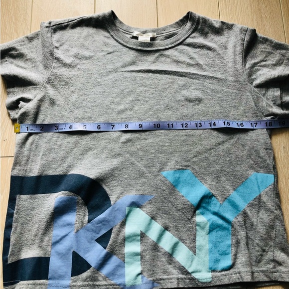 DKNY Grey Logo T-Shirt - Picture 2 of 6